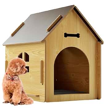 Amazon | iimono117 ペットハウス 犬 室内 木目調 [ XLサイズ 高