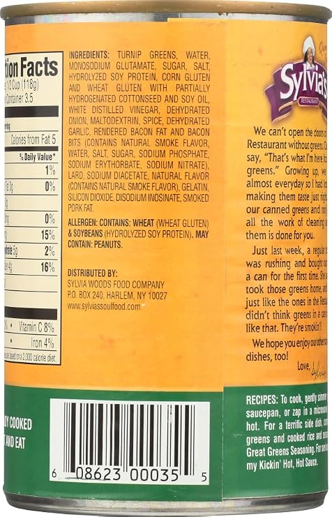 Sylvia's Turnip Greens, 14.5 Ounce