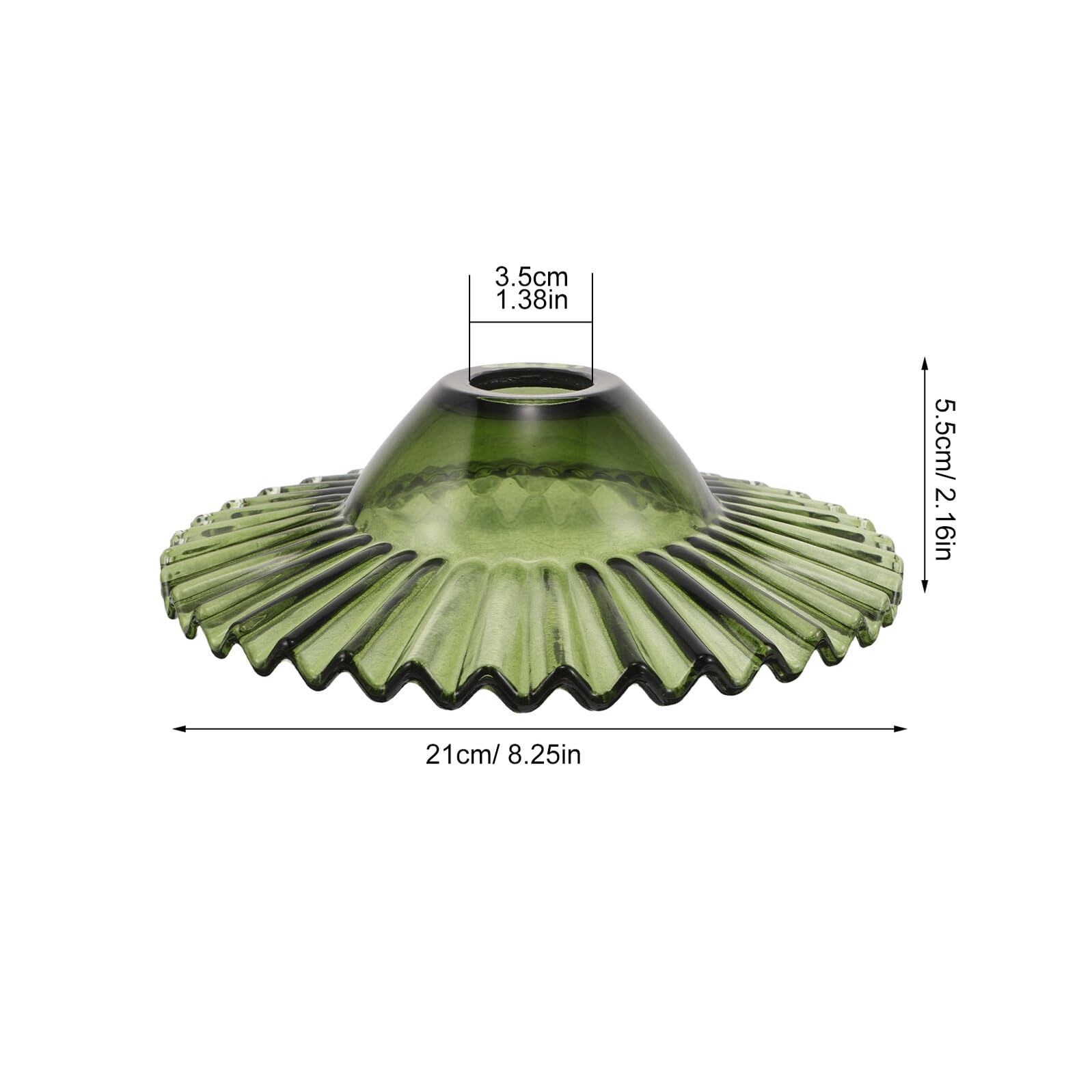 Ciemnozielony szklany klosz szklany klosz lampy lampy dzwonkowej Zielona lampa zabytkowy Lampa wisząca Odcień ściennej Absaż sufitowy Green