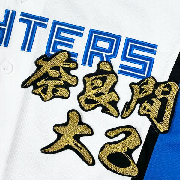 北海道 日ハム ファイターズ 日ハム 奈良間大己 毛筆 名前 刺繍