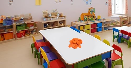 Vista 70 de SmartDealsPro juego de 100 fichas de aprendizaje de plástico opaco, de 1 pulgada, para juegos de fichas, minipóquer, con caja de almacenamiento