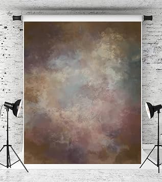 Kate 5x7ft Fine Art Abstract Backdrop Vintage Brown Grey Texture Portrait Background for Photo Fabric Studio Props