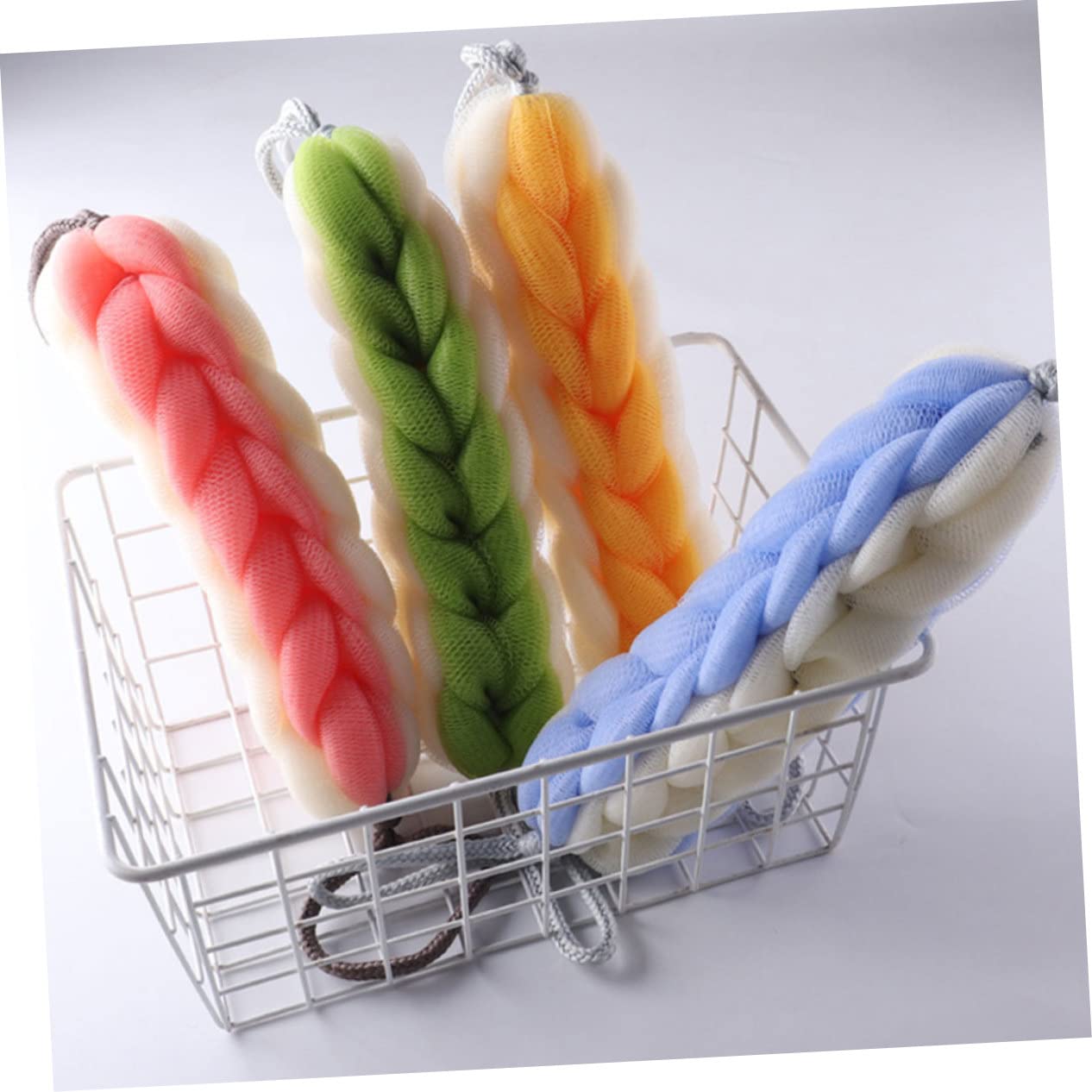 FRCOLOR 10pezzi Scrubber Per Schiena Esfoliante Striscia Per Doccia e Bagno Perfetta Per Uomini e Donne Pulizia e Massaggio Della