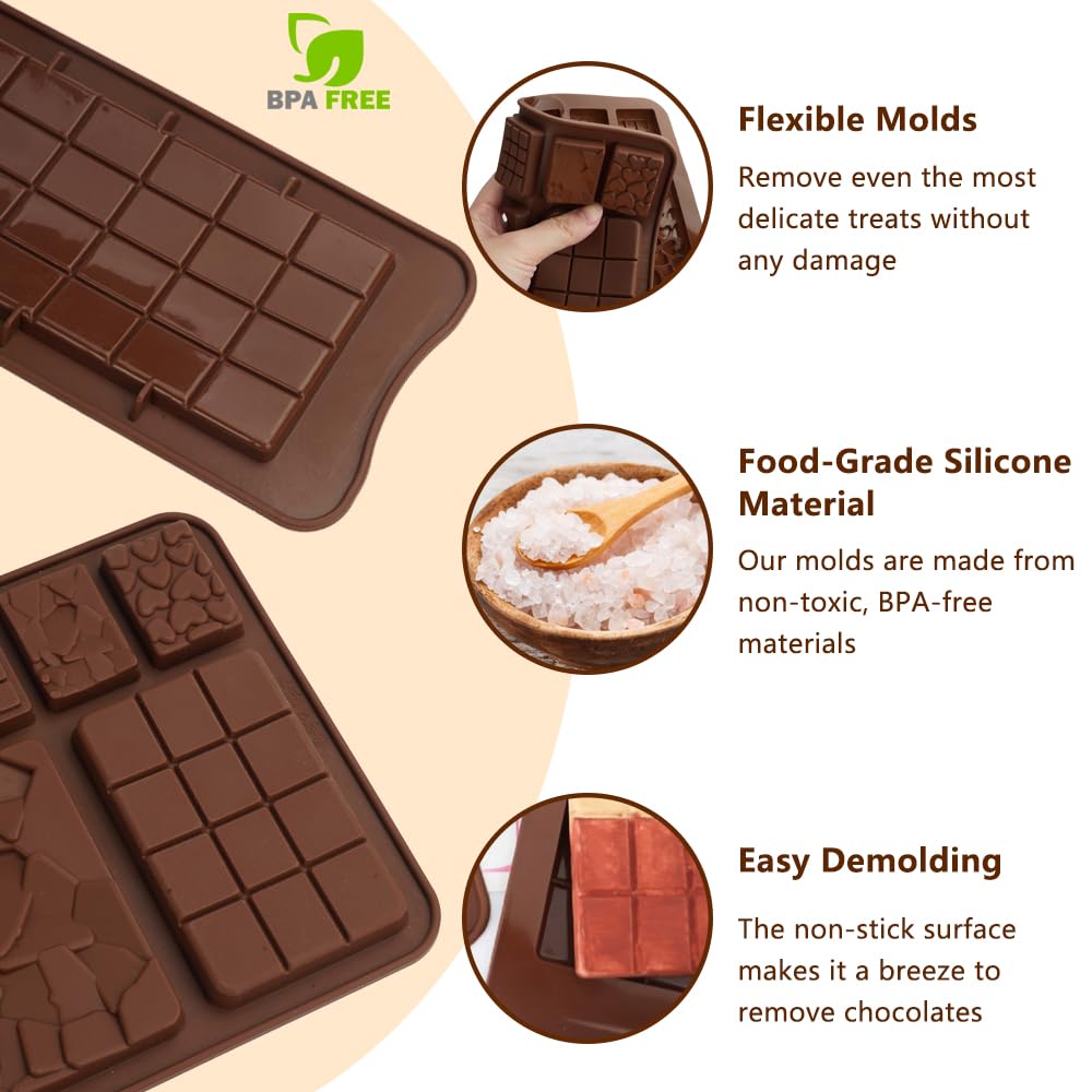 Molde Silicona Chocolate Molde Para Barra De Chocolate Moldes Para Chocolate Moldes G | Cuotas Molde Para Turron Silicona