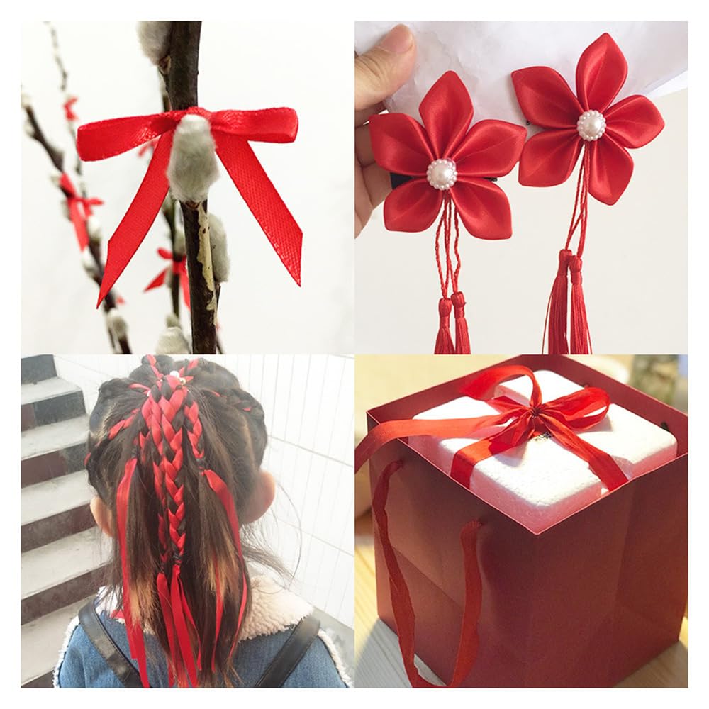 Cinta de raso roja de 300 mm de ancho, cinta de regalo, cinta de tela para manualidades, cinta de boda, cintas para el pelo, cintas de Navidad, cinta decorativa de satén impresa, para manualidades,