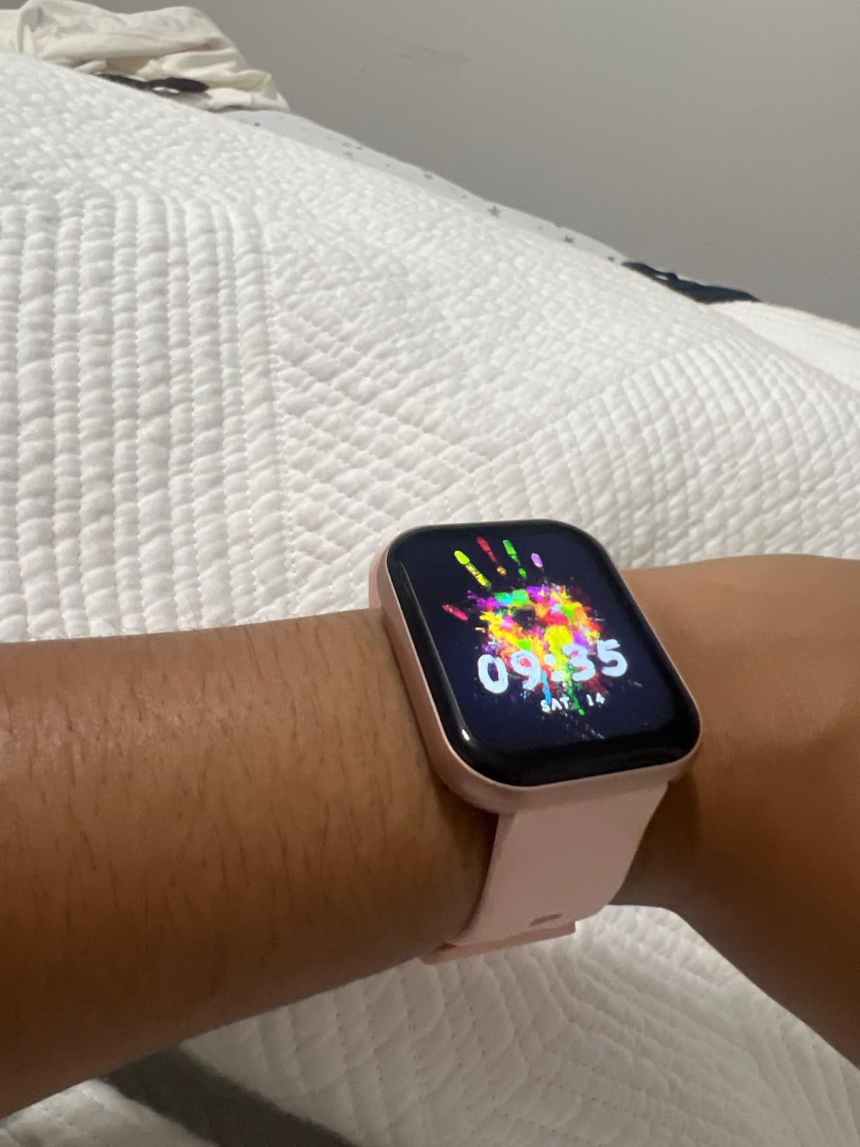 Parsonver Smartwatch displaying multiple health metrics on screen