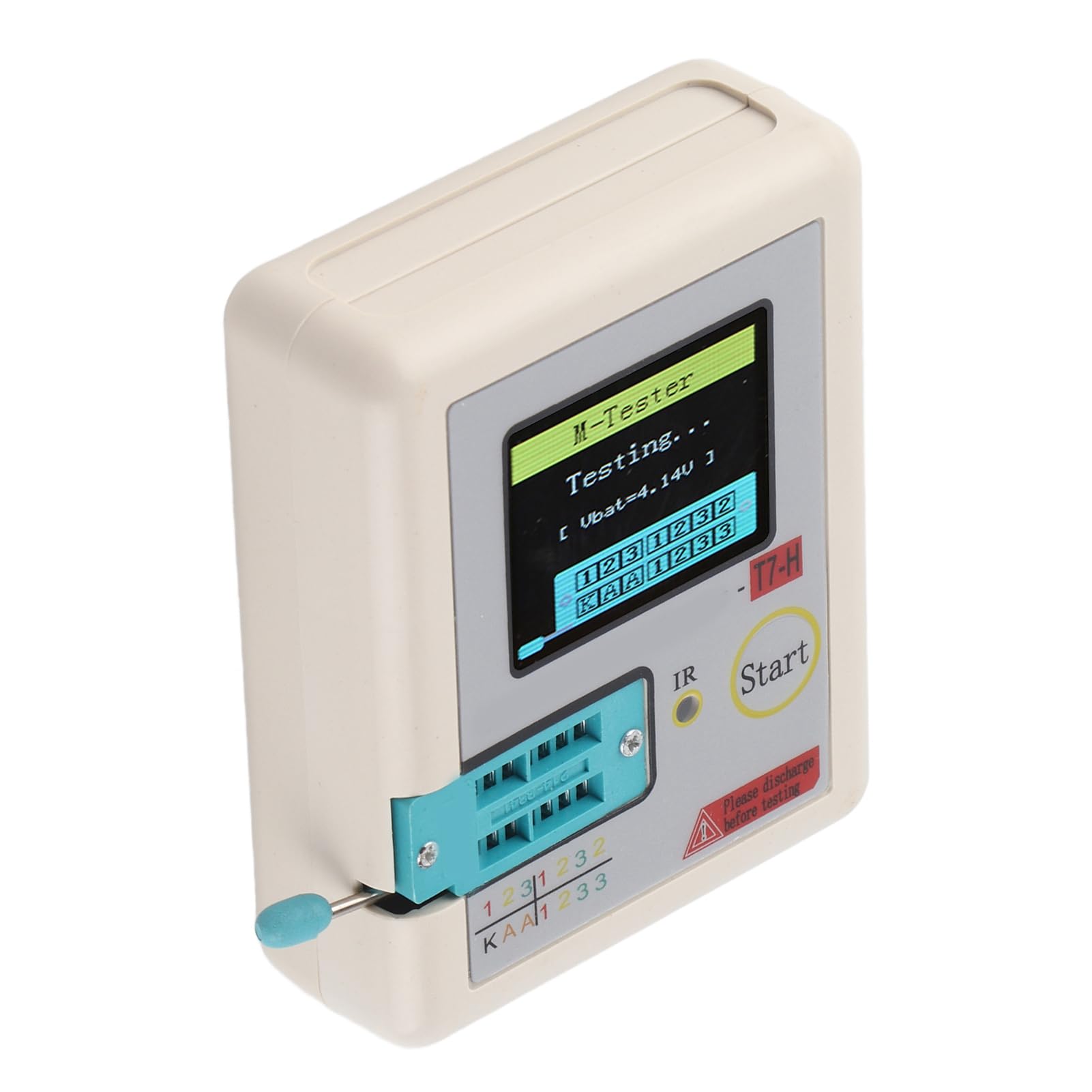 Testeur Transistor TC T7 H Testeur Affichage Graphique TFT Condensateur 25pF 100mF Résistance 0 01 50MΩ Testeurs Calibrateurs