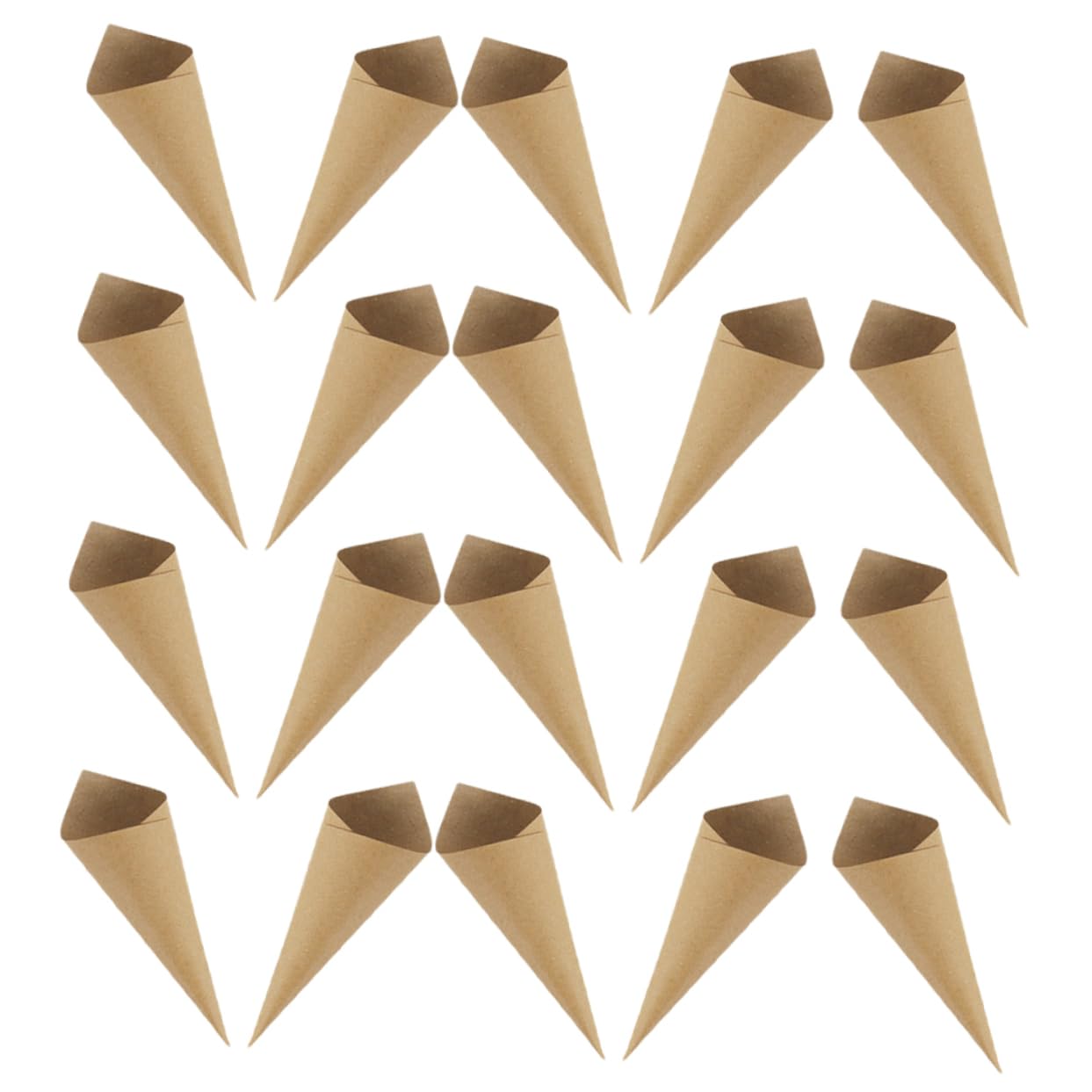 120 Conos Papel de Pétalos para Boda y Fiesta, de Papel Blanco Resistente, para Mini Ramos y Confeti, 120 Piezas