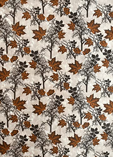 Image of Woah Semi Automatic Washing Machine Cover Suitable for 5 Kg to 8 Kg Cream Leaf Top Load Washing Machine Cover | Dustproof Durable Cover