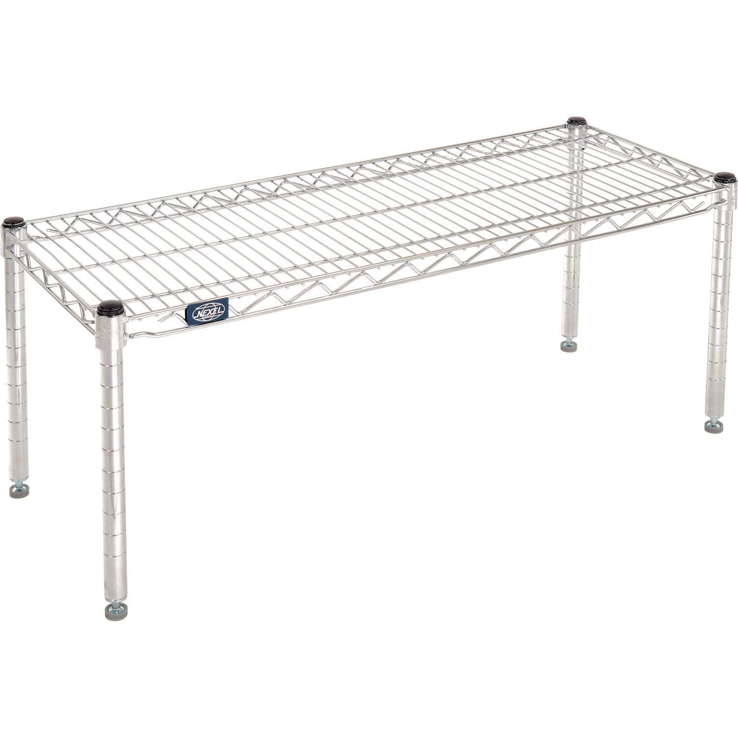 Chrome Wire Dunnage Rack by Nexel – Wire, Silver, Model P1436C