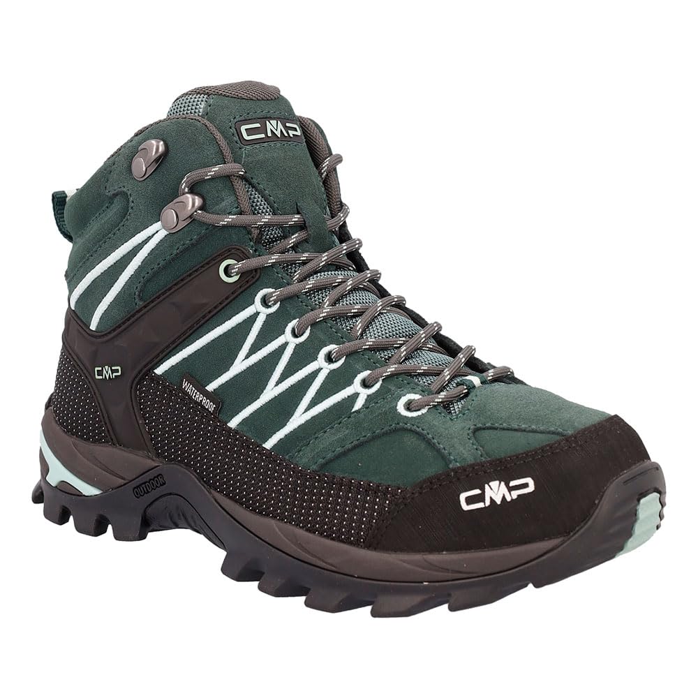 CMP Damskie buty trekkingowe Rigel Mid Wmn WpTrekking Shoes, Trek zielony jadeit, 40 EU