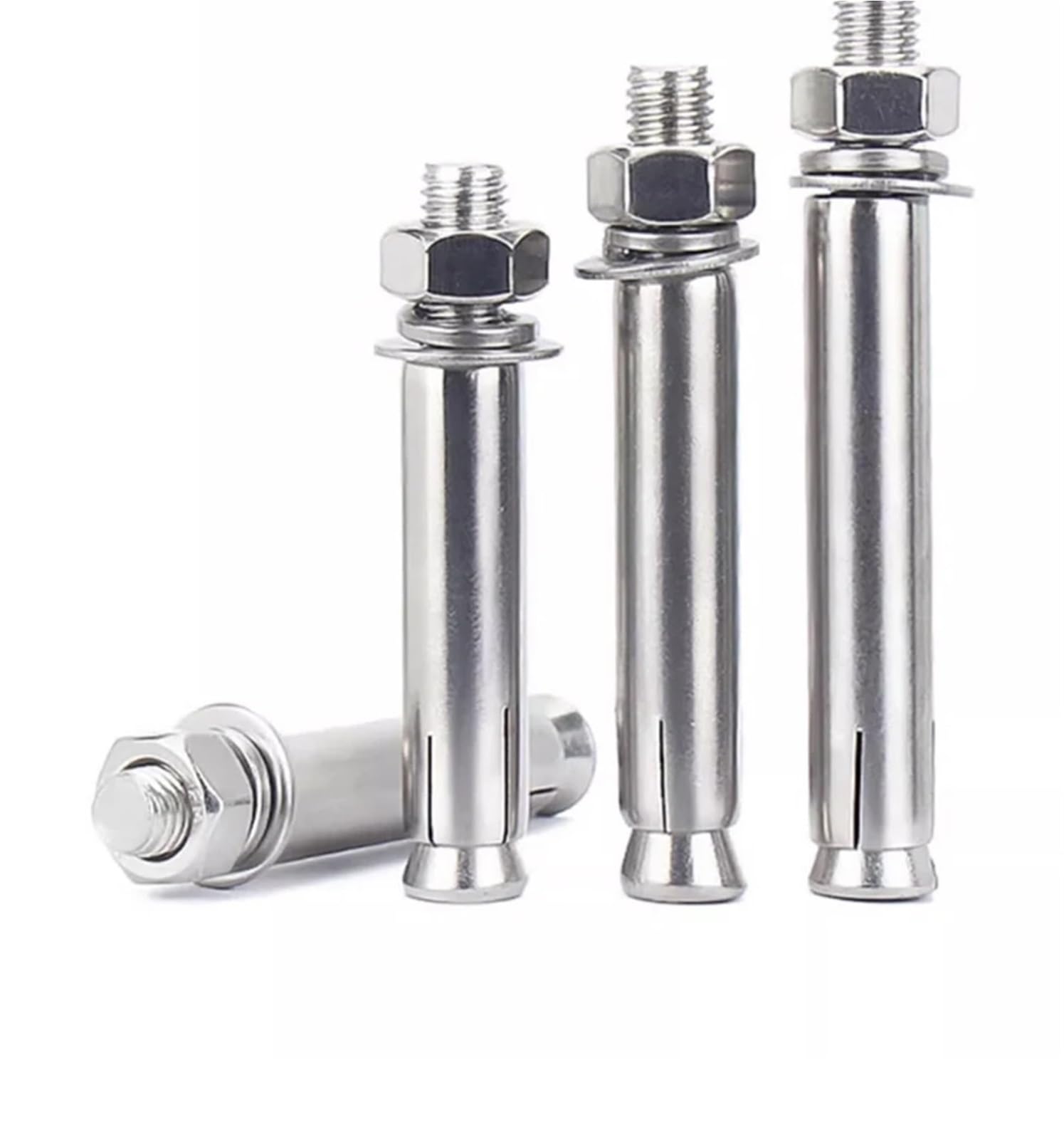 Tacos de expansión Tornillo de expansión interno acero inoxidable 316 M6 M8 M10 M12, manguito tornillo hexagonal, perno anclaje for hormigón(30Pcs,M12x80)