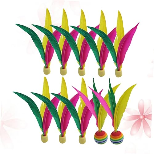 Miniatura 3 de ifundom Elastic Badminton 20 Pcs Shuttlecock Kids Badminton Training Ball Elastic Child Outdoor Shuttlecock