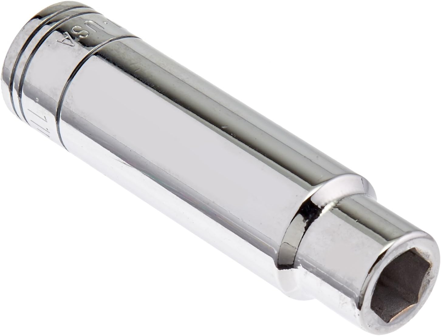 SK Tools USA 1/2" Drive, 11MM, 6 Point, Deep Chrome Socket | 40011