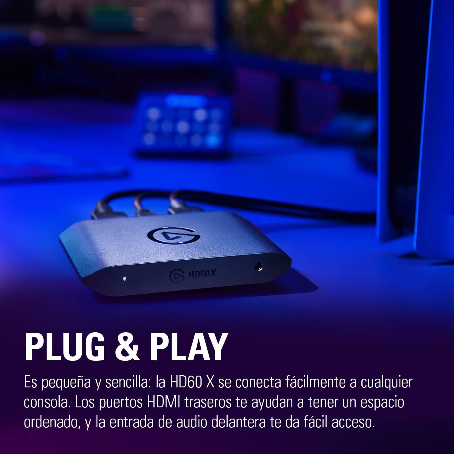 Elgato HD60 X – Haz Streaming y graba a 1080p60 HDR10 o 4K30 con latencia ultrabaja en PS5/Pro, PS4/Pro, Xbox Series X/S, Xbox One X/S, en OBS y Otros, Funciona con PC y Mac 7