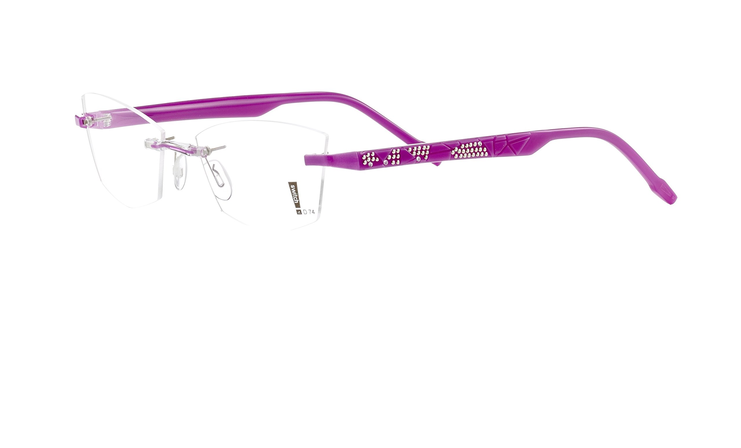 Acétate de change Switch it strass rivets branches lunettes interchangeables