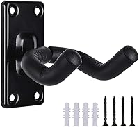 Vista 1 de Soporte de pared para guitarra, gancho de soporte de metal negro para guitarras