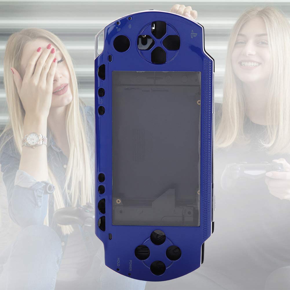 Coque complète de Remplacement pour boîtier de Protection avec kit de Boutons pour Console de Jeu 1000 / Portable 1000 (Bleu)