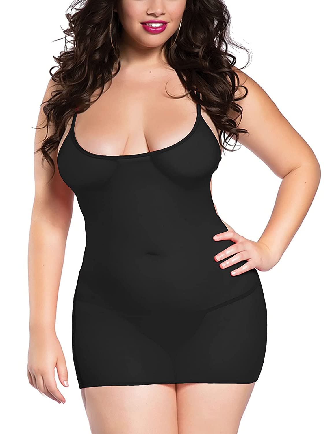 the purple arrow Women's Black Babydoll Lingerie with Panty-picture-30