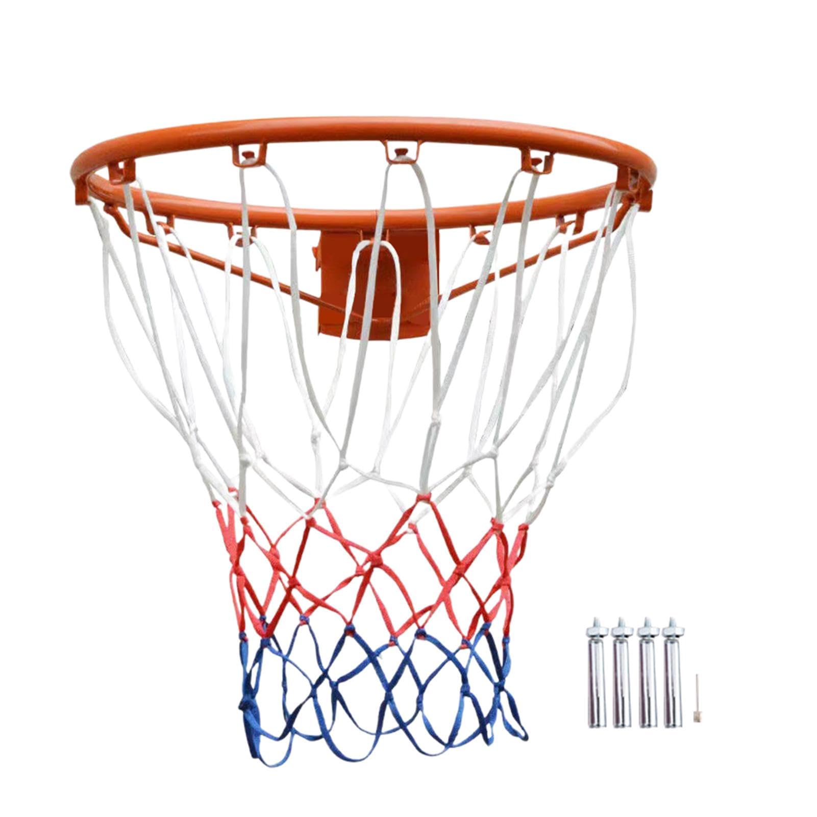 Basketballkorb für Erwachsene, Basketballkorb aus Stahl | Vielseitiger Basketballkorb aus Stahl | Verdicktes und benutzerfreundliches Basketballzubehör, stabiler Basketballreifen für