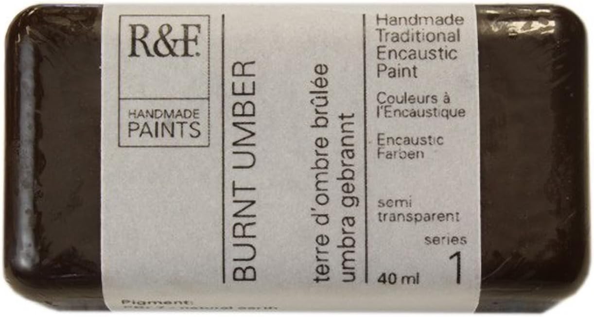 Encaustic 40ml Paint, Burnt Umber