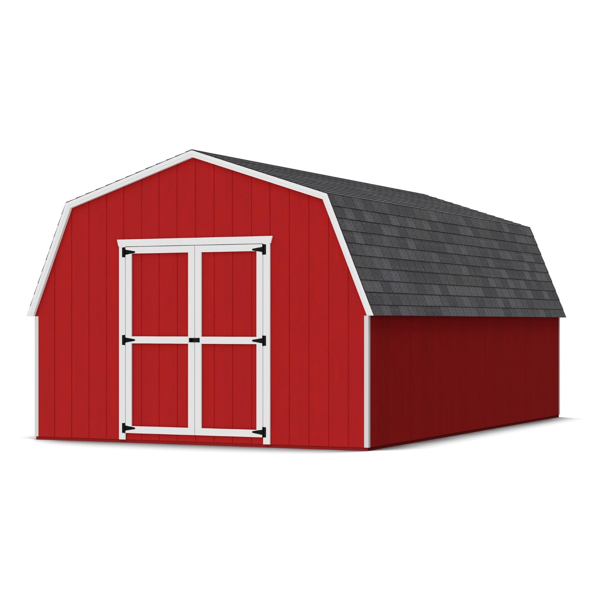 Little Cottage Co. 12x20 Value Gambrel Barn with 4 ft. Sidewalls with Floor