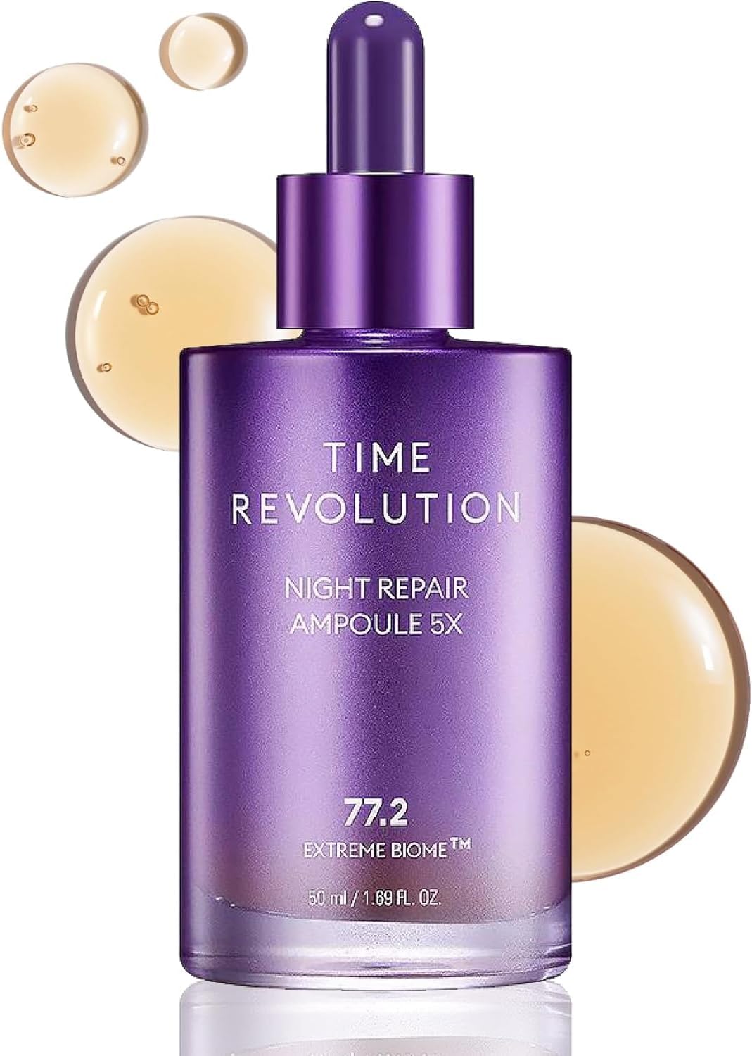 TIME REVOLUTION NIGHT REPAIR AMPOULE 5X (50ML) | Brightening Effect | Anti Aging Benefits | Korean Skincare