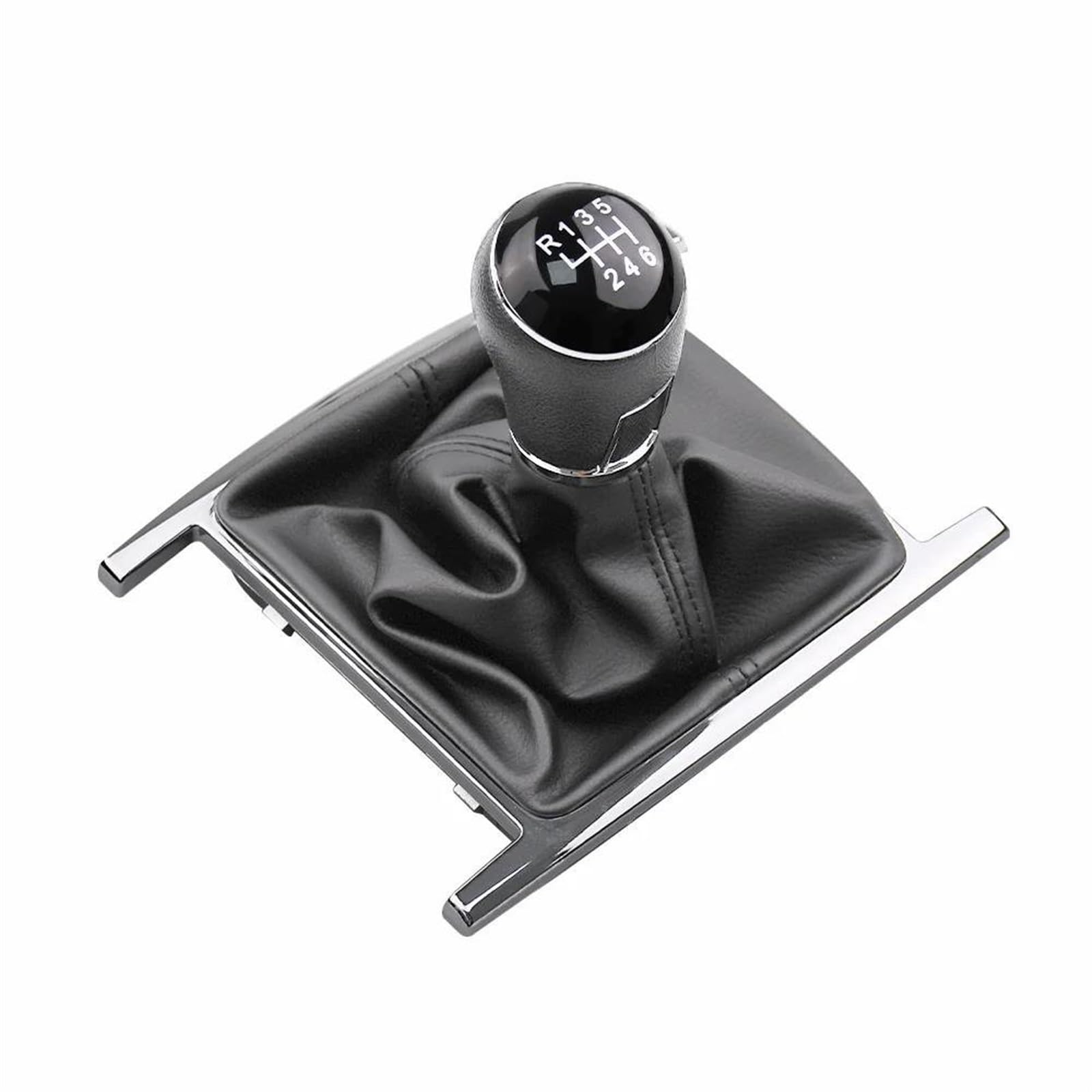 CAVINBDZ for VW for Amarok 2010-2022 Car Stick Gear Knob Shift Handball with Black Gaiter Boot Leather Gear Shift Knob Shift Knobs