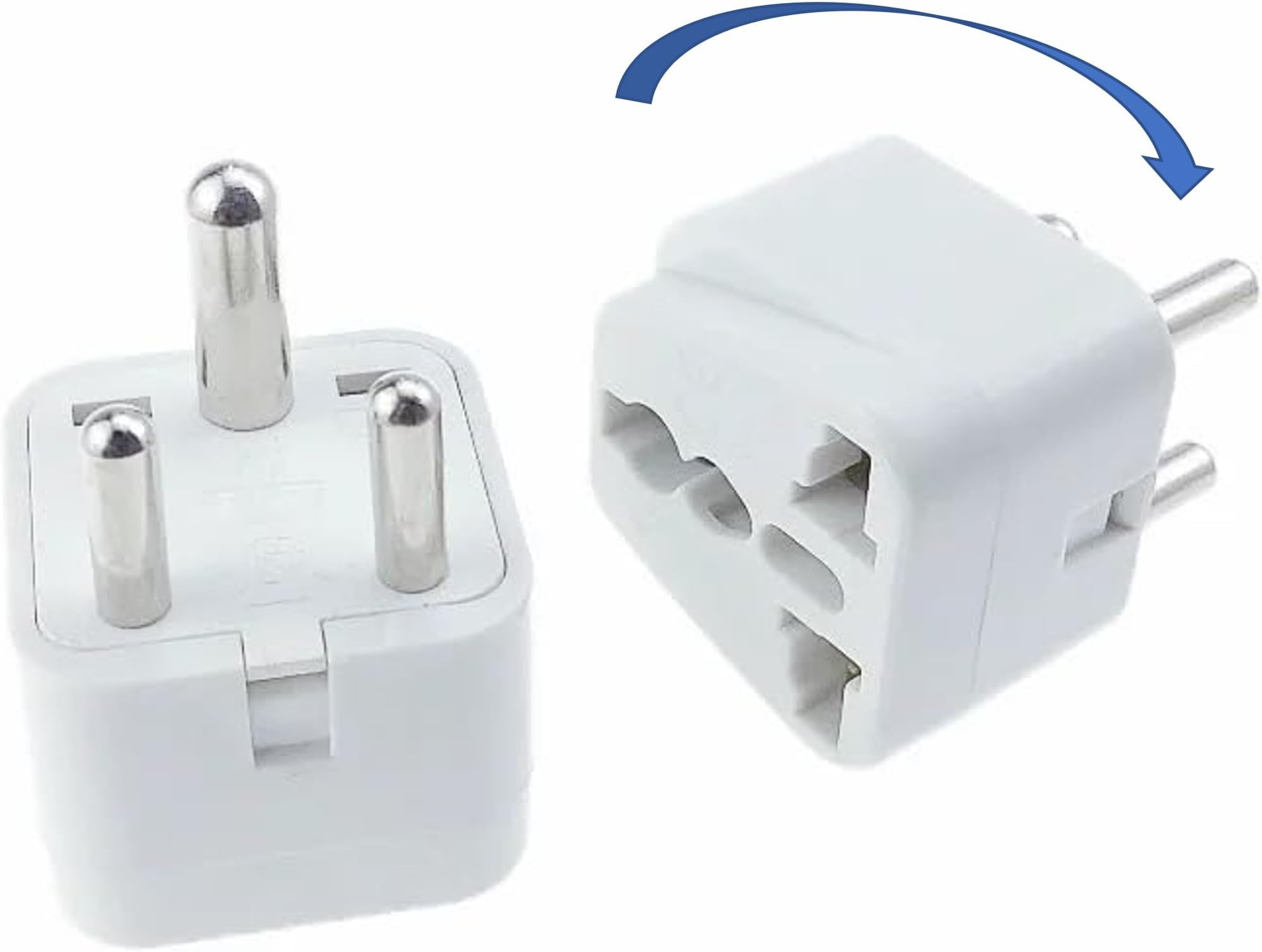 Generic Type D Plugs: Your Essential Travel Companion for India, Sri Lanka, Nepal, Bhutan, Maldives, and more - [1 pc]