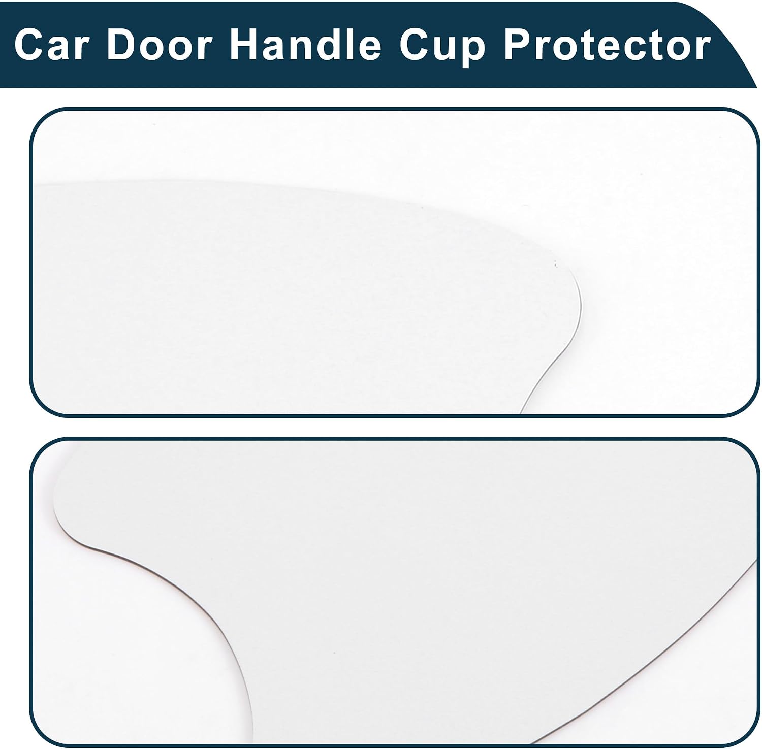 Car Magnet Car Door Handle Scratch Protector 90x100mm Anti-Scratches| Door Handle Protective Film Matte White 4 Pcs