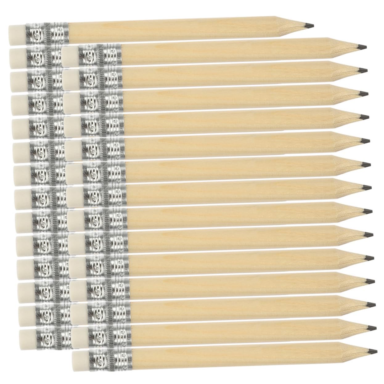 DOITOOL 3 Sätze Mini Bleistifte Mit Radiergummi Kurze Holzbleistifte Für Zeichnungen Golf Und Kreative Projekte Leicht Ergonomisch Für Künstler 100 Stück * 3