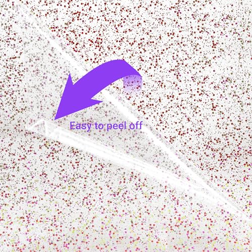Image of Jadeshay 2-Pack Glitter Acrylic Sheets 12x12 Inch 1 /8 inch Thick - Pink Sequin Clear Plexiglass for DIY Crafts, Signs, Laser Cutting & Wall Decor