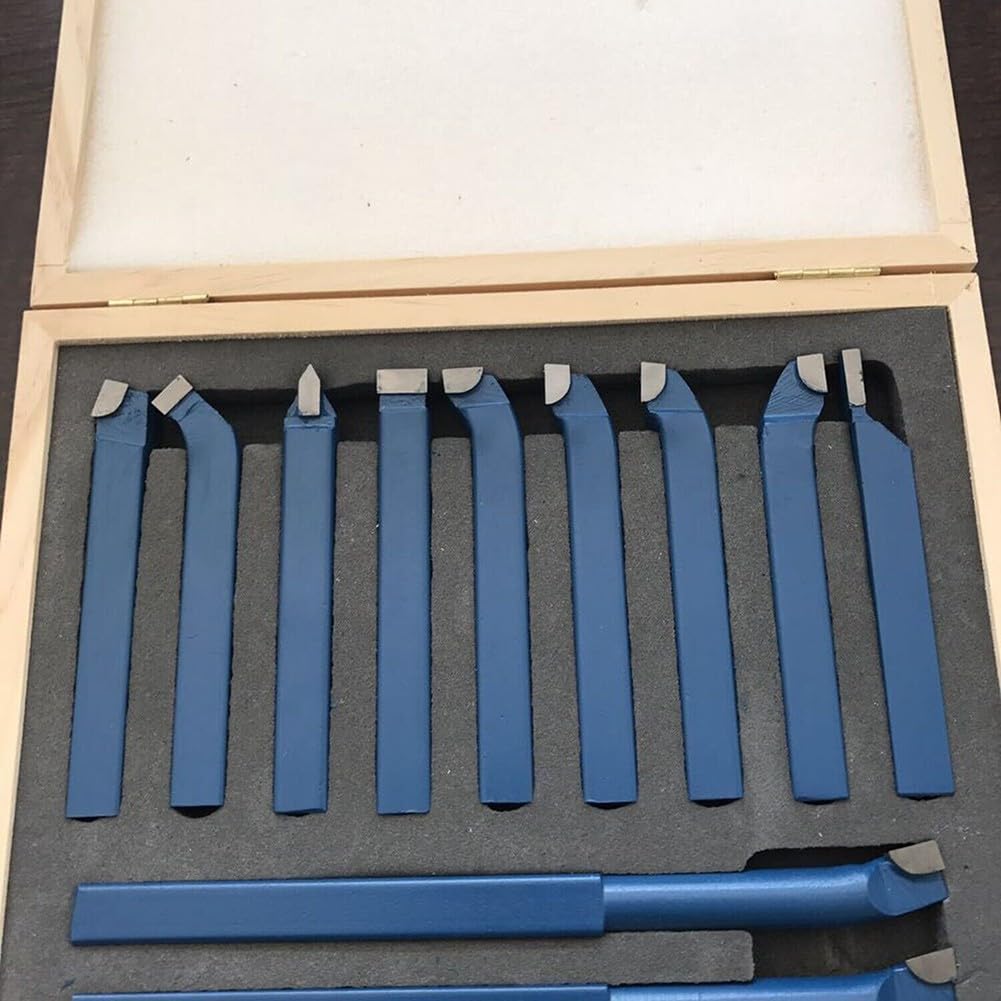 Kit Di Utensili Per Tornitura E Saldatura Con Punta In Carburo Da 38 Pezzi, Set Da Taglio Per Tornio, Punta In Carburo C 6, Corpo In Acciaio, 7 Specifiche Per Torni Generici - Foto 2