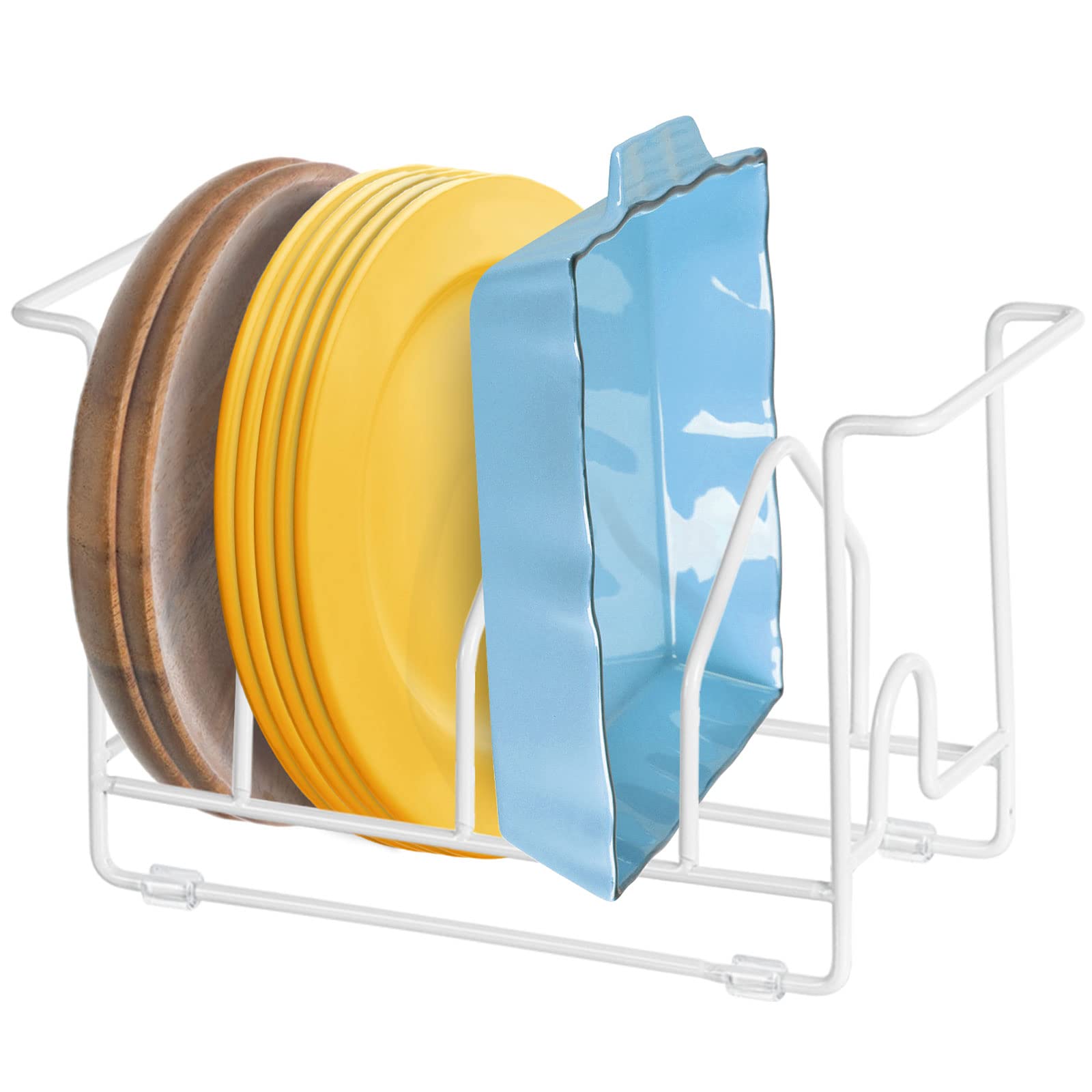 Poeland Support d'assiettes, égouttoir à vaisselle pour comptoir de cuisine – Métal, antidérapant et rouille