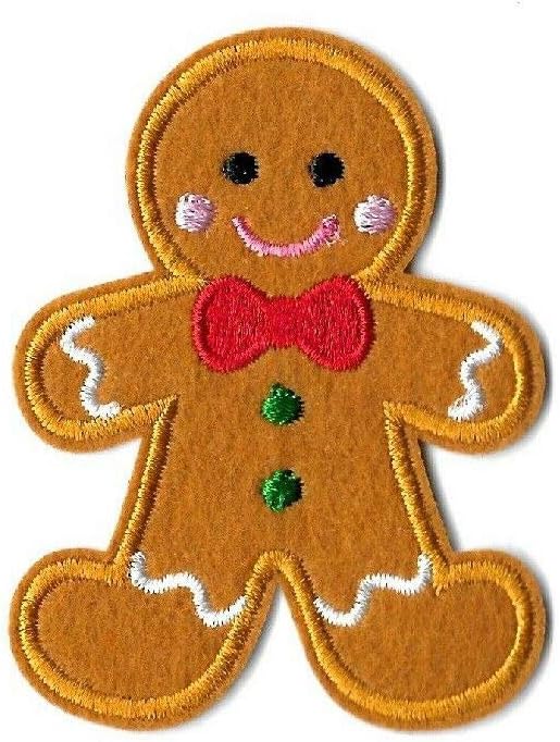 Gingerbread Man - Holiday - Cookie - Sweets & Treats - Iron On Applique Patch