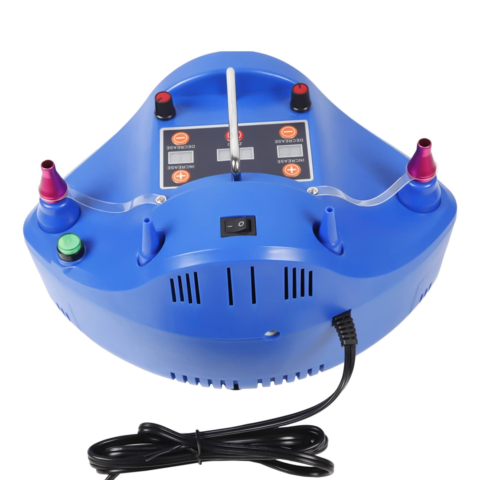 Inflador de Globos eléctrico de 1200 W, inflador Profesional de Doble Orificio con Temporizador y función cuantitativa. Ideal para Crear Ramos de Globos, cumpleaños y Fiestas(Pink)