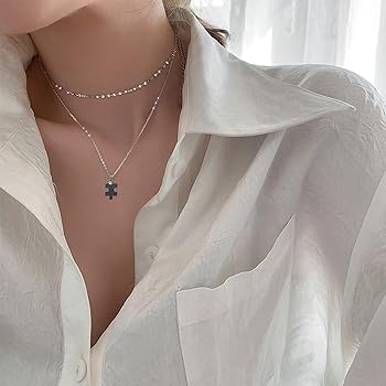 Amazon | [BenRan] ペアネックレス カップル パズルペア