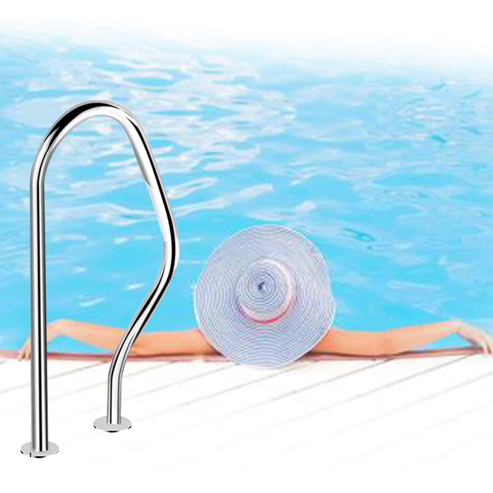 Barre d'appui de piscine pour sécuriser la baignade des enfants et seniors