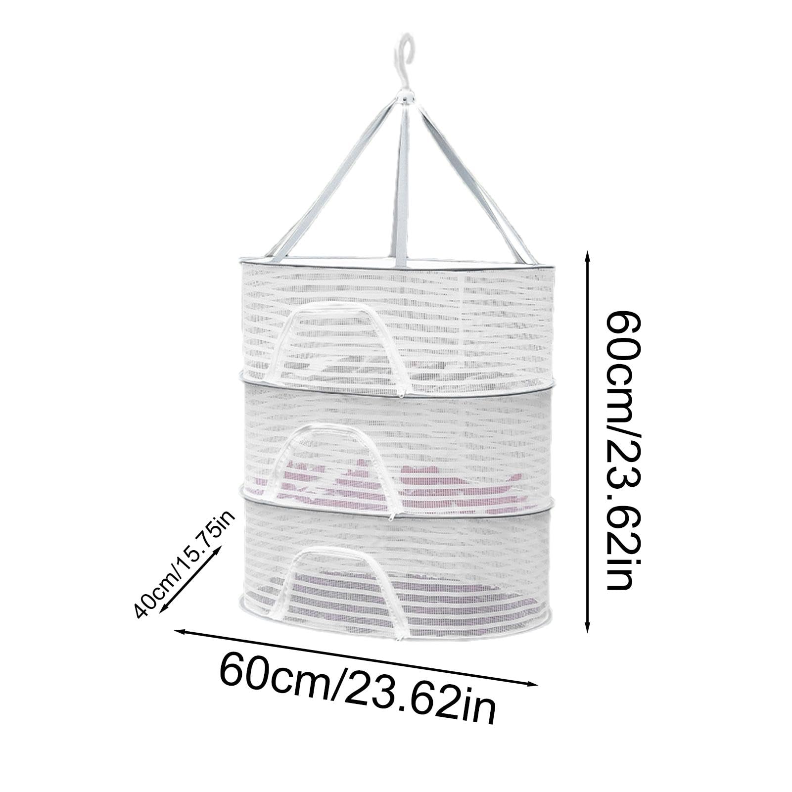 Mesh Drying Rack 4 Layer Hanging Drying Rack Foldable Drying Rack Net Dryer Folding Fish Mesh