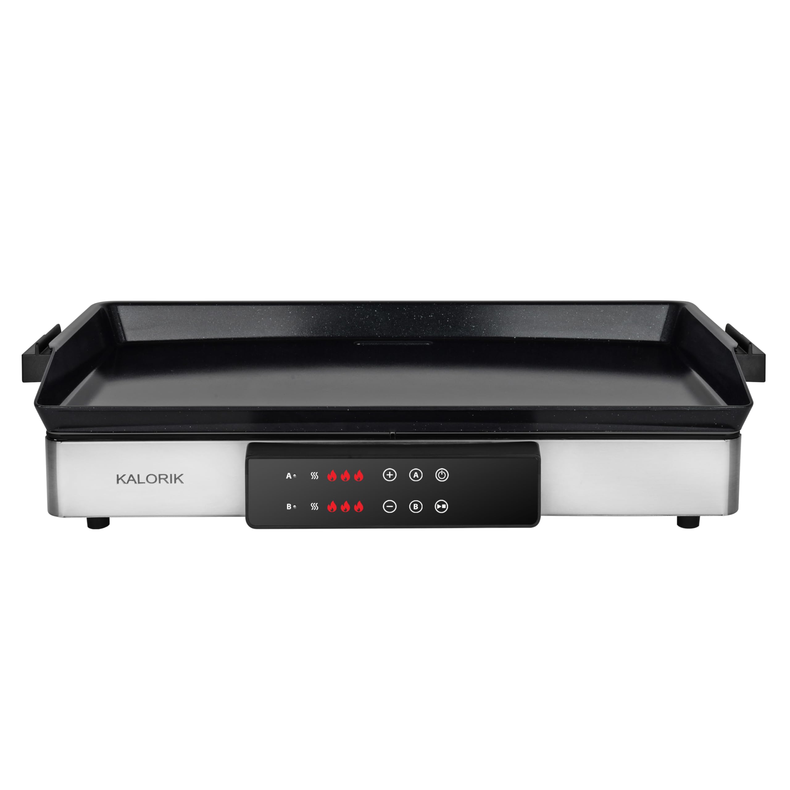 Plancha eléctrica y placa de cocción de doble quemador Serie MAXX 2 en 1, superficie de cocción de 22 pulgadas, placa de plancha Teppanyaki de temperatura máxima de 500 °F, 1800 vatios, acero 5