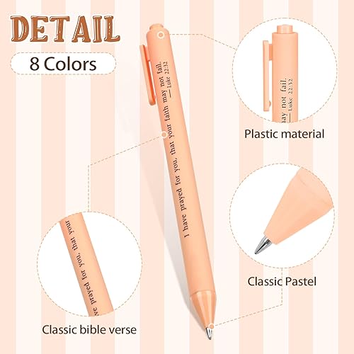 Miniatura 3 de Cholemy 50 bolígrafos de versículo bíblico, regalos cristianos a granel para mujeres, herramientas de escritura con citas inspiradoras, bolígrafo