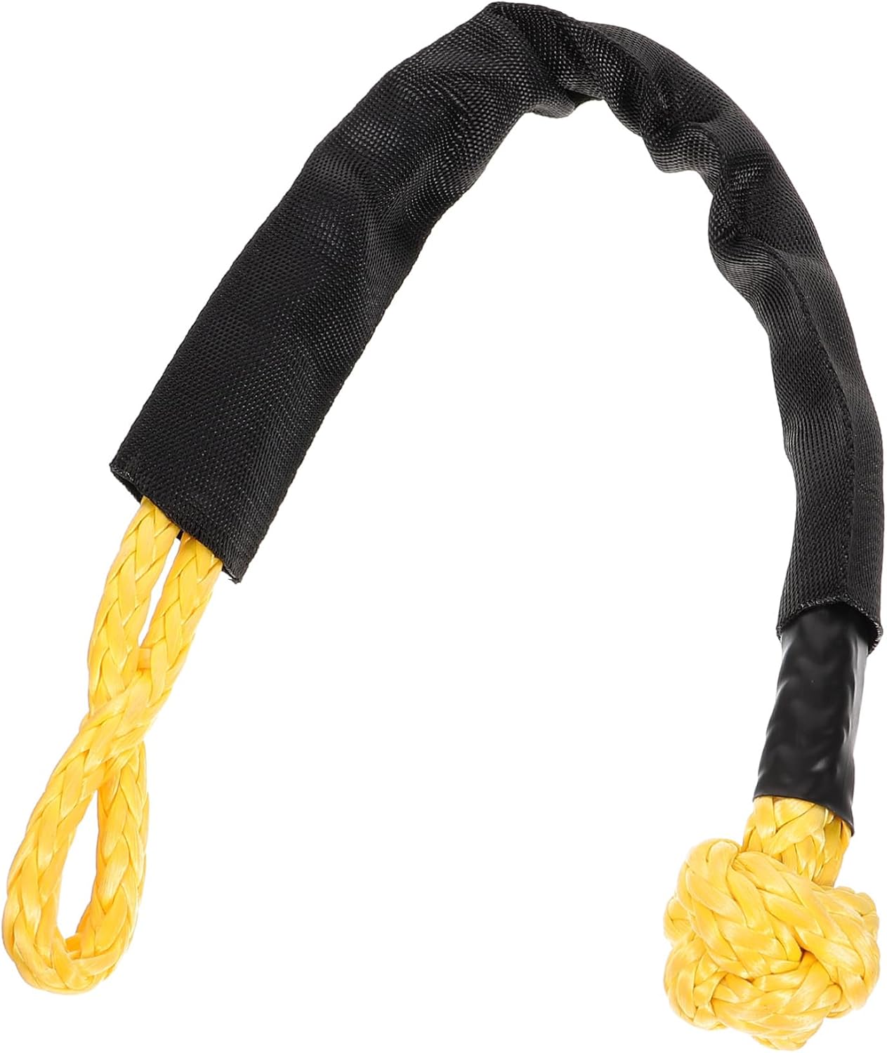 Luxshiny Towing Recovery Straps Winch Shackle Synthetic Winch Rope Car Accessory for Trailer Rescue Random