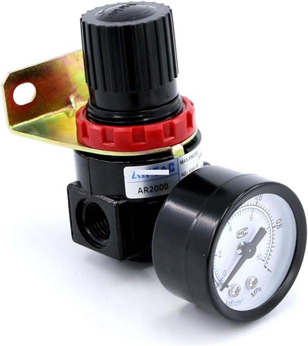 Air compressor air pressure reducing valve air pump gas pressure regulating valve AR2000 adjustable(AR2000 no gauge)