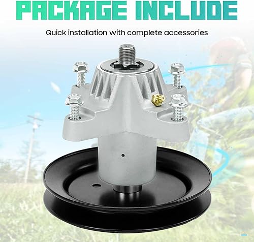 Miniatura 3 de Paquete de 2 Conjunto de husillo para Cub Cadet MTD Troy Bilt 42" Deck 618-04456 918-04456A 918-04456 918-04461 618-04461 618-04456A