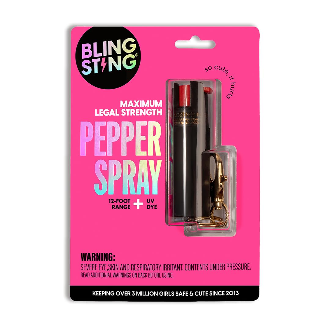 PS Products 1/2 oz. Blue Heat Pepper Spray with Blue Dye That Marks Attacker up to 48 Hours (Black, Single)