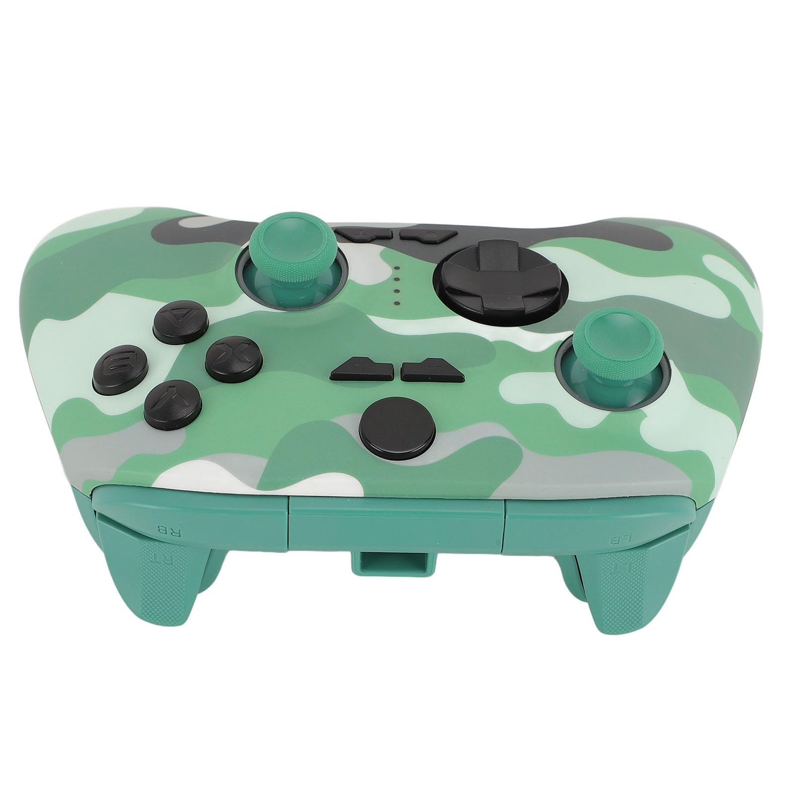 Controller di Gioco Wireless Illuminazione a LED RGB Gamepad Wireless Antiscivolo per e PC Batteria da 1000 MAh (Verde mimetico)