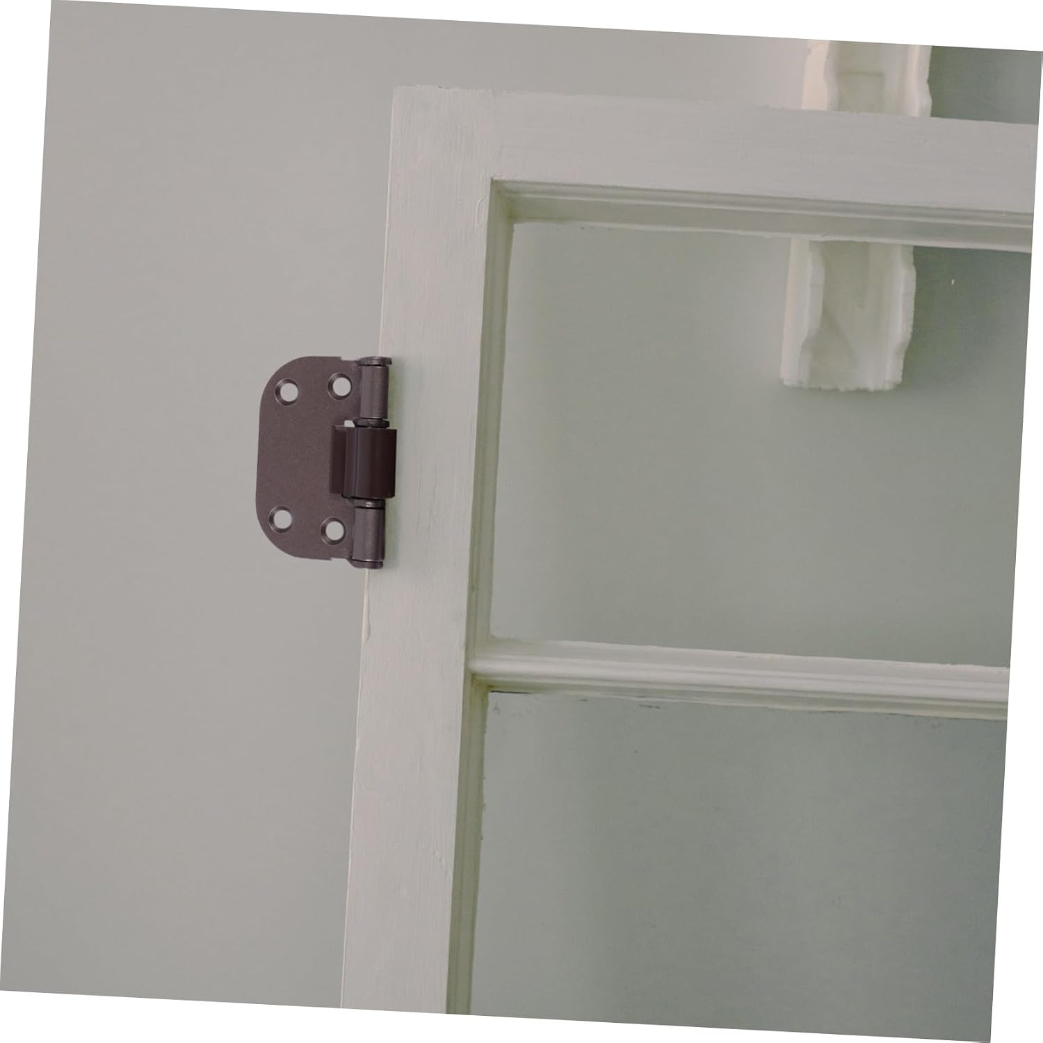 Zerodeko 2pcs Steel Folding Door Hinges Spring Loaded Hinge for Wood Shutter Doors Self-Closing Folding Shutter Hardware with Screws