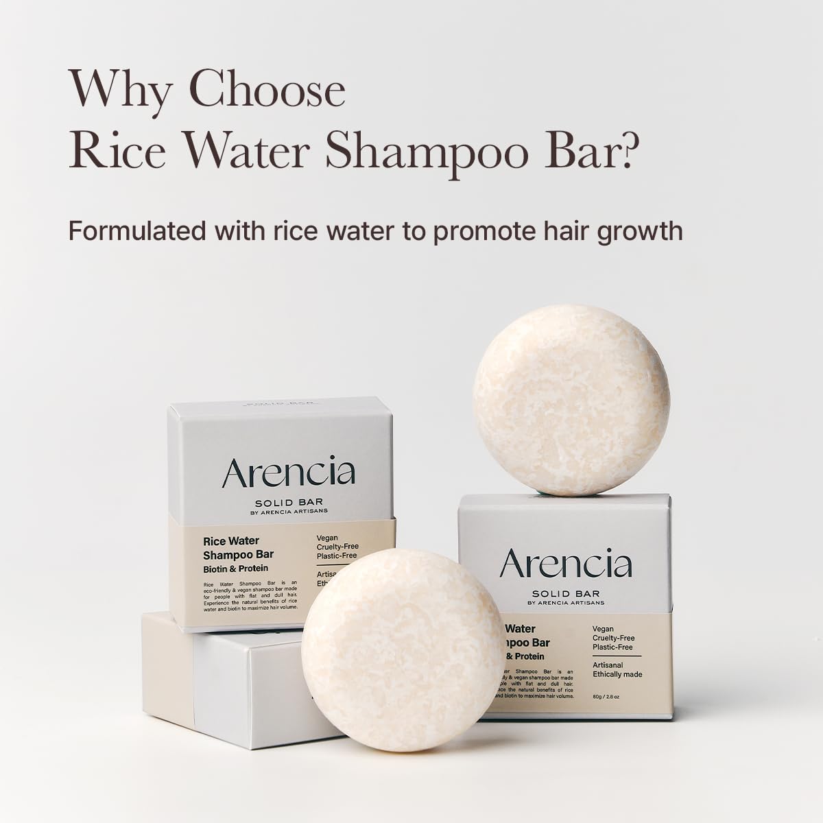 ARENCIA Shampoo Bar Duo for Hair Growth & Strenghtning