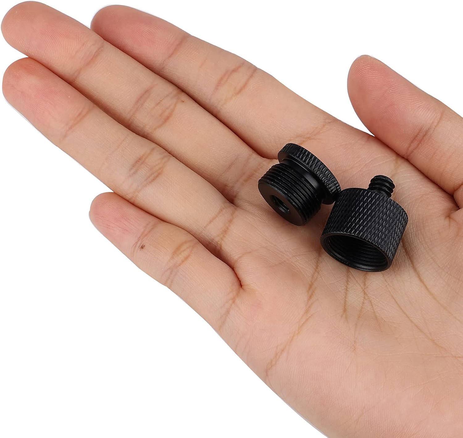 SAVITA 2pcs Mic Foot Adapter Screw Thread Adapter 1/4 Female to 5/8 Male 1/4 Male to 5/8 Female Tripod Screw Adapter for Camera Monitor Microphone Stand