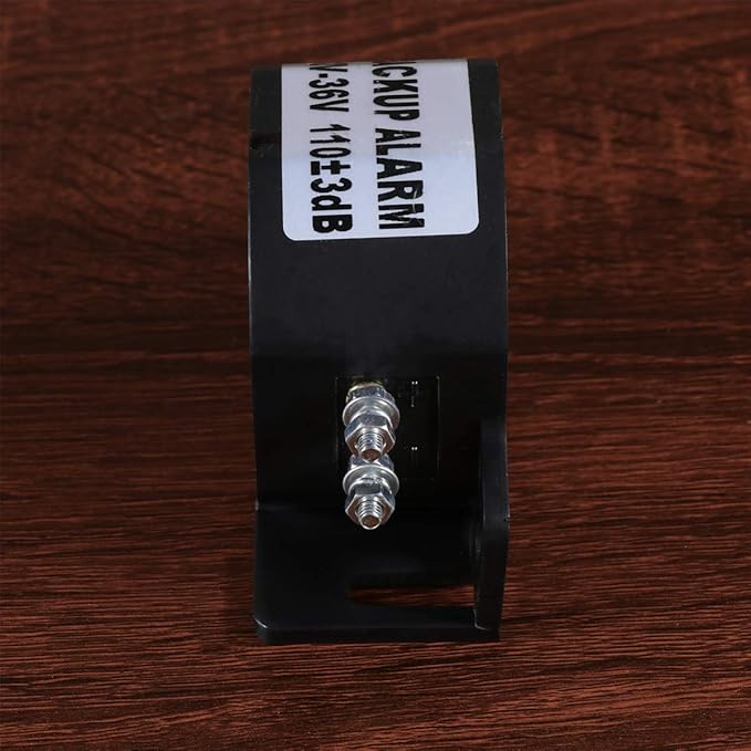 12v 105db アラーム トラック用 バックブザー ブラック ユニバーサル 警告音 車 車両用ホーン 重機 お得な特別割引価格 ユニバーサル